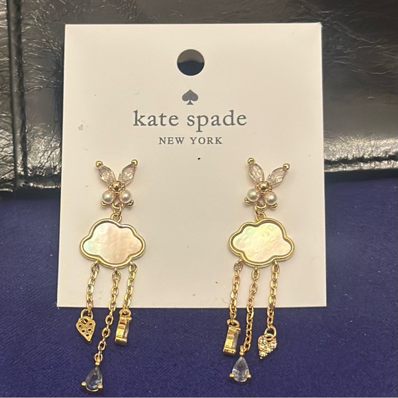 kate spade new york
Wishes Cubic Zirconia & Mother of Pearl Cloud Drop Earrings - Picture 2 of 2